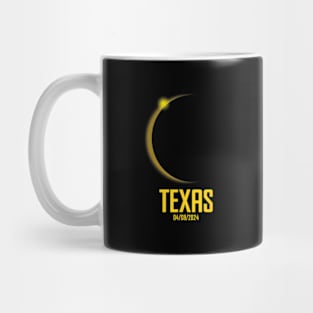 Sun Eclipse Total Solar Texas April 8 2024 Path Of Totality Mug